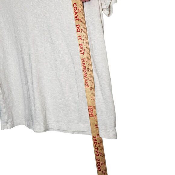 Marine Layer Womens White V-Neck T-Shirt Made In California Supima Cotton Staple - Picture 7 of 9